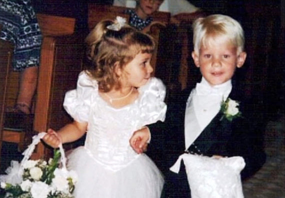 Flower girl and ring bearer marry 20 years after first walking down the aisle together.