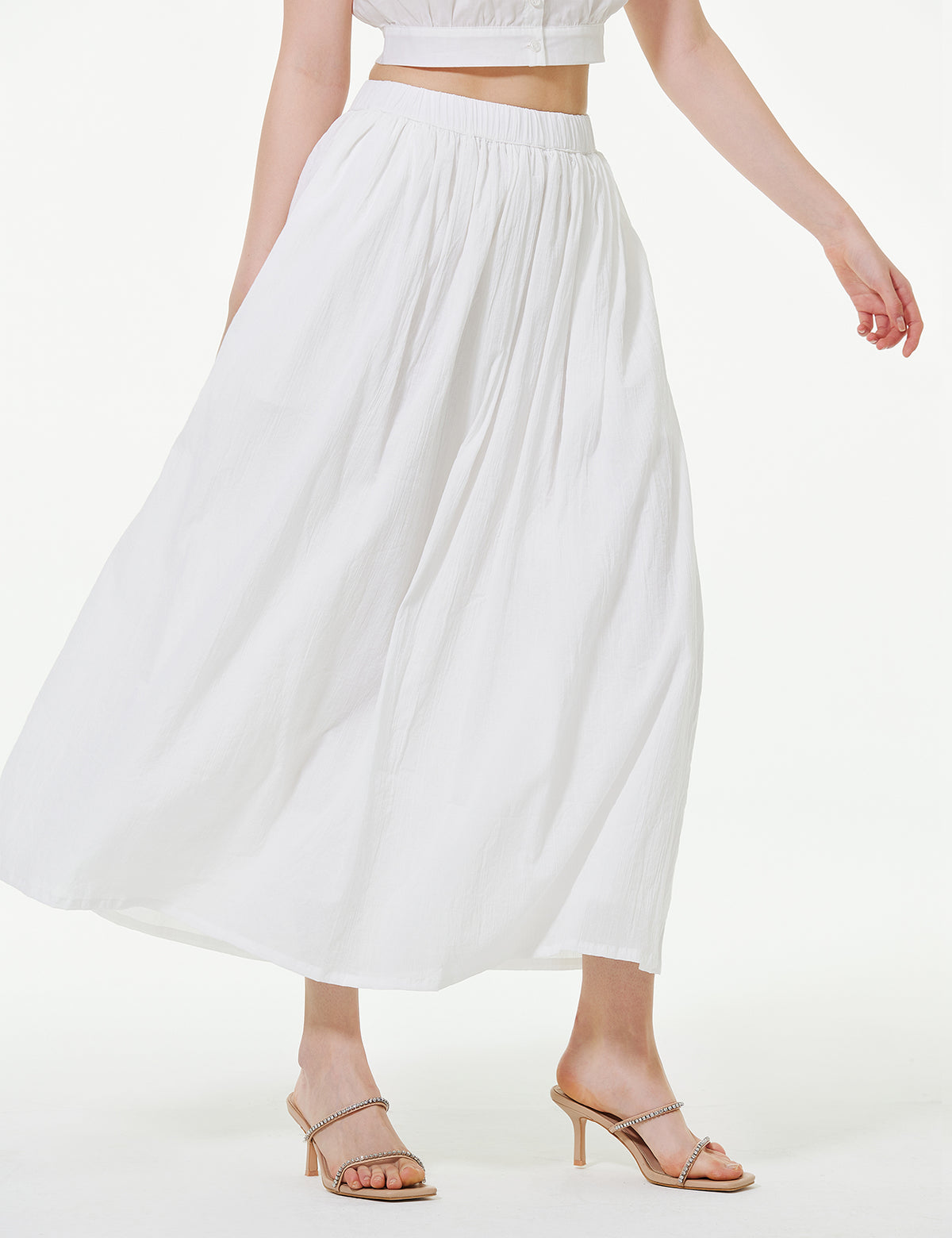cotton skirt with pockets