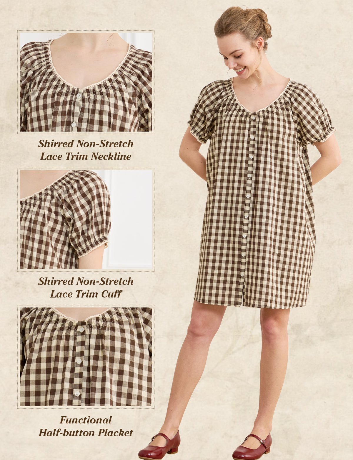 Laura House Dress Knee Length