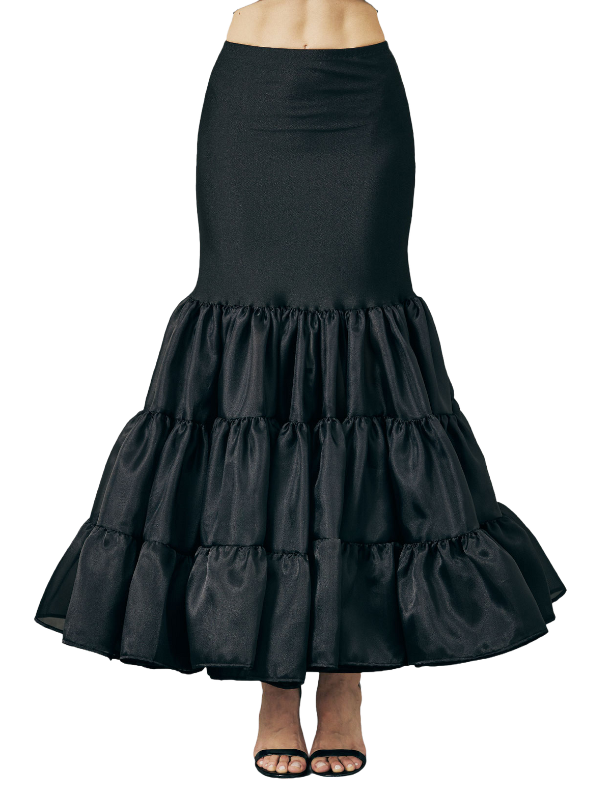 Hoopless mermaid petticoat skirt slip for women