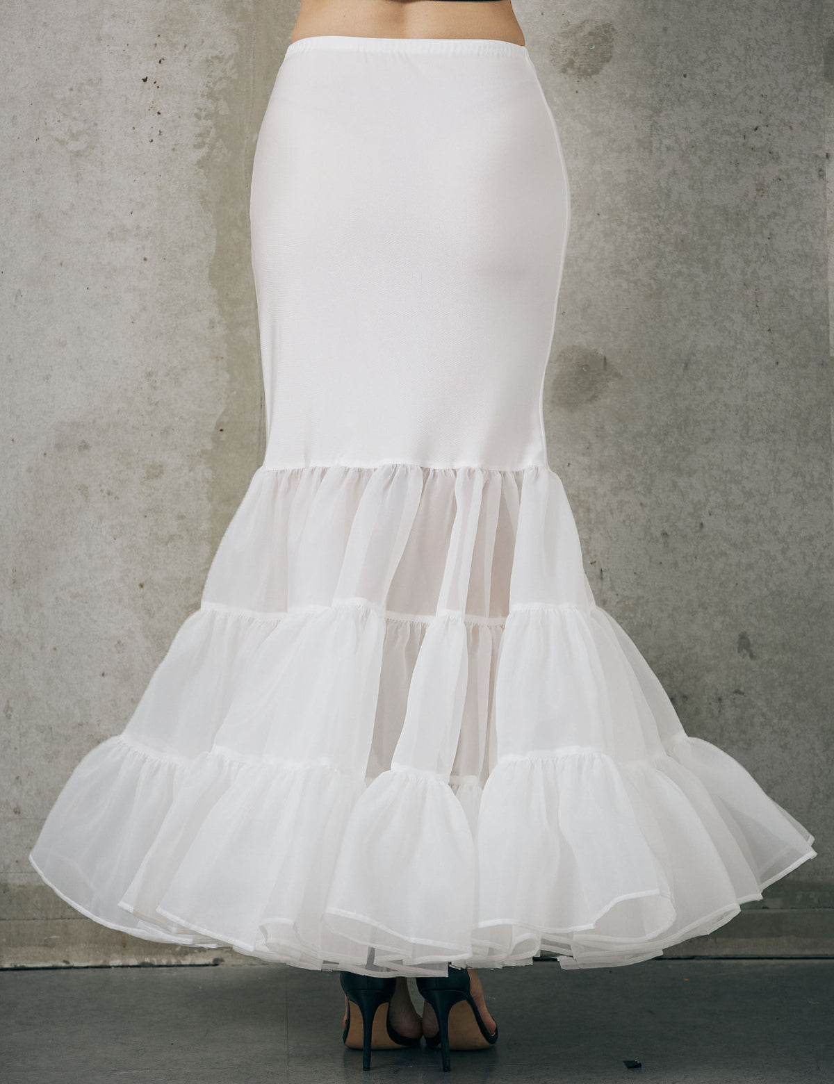 Hoopless mermaid petticoat skirt slip for women