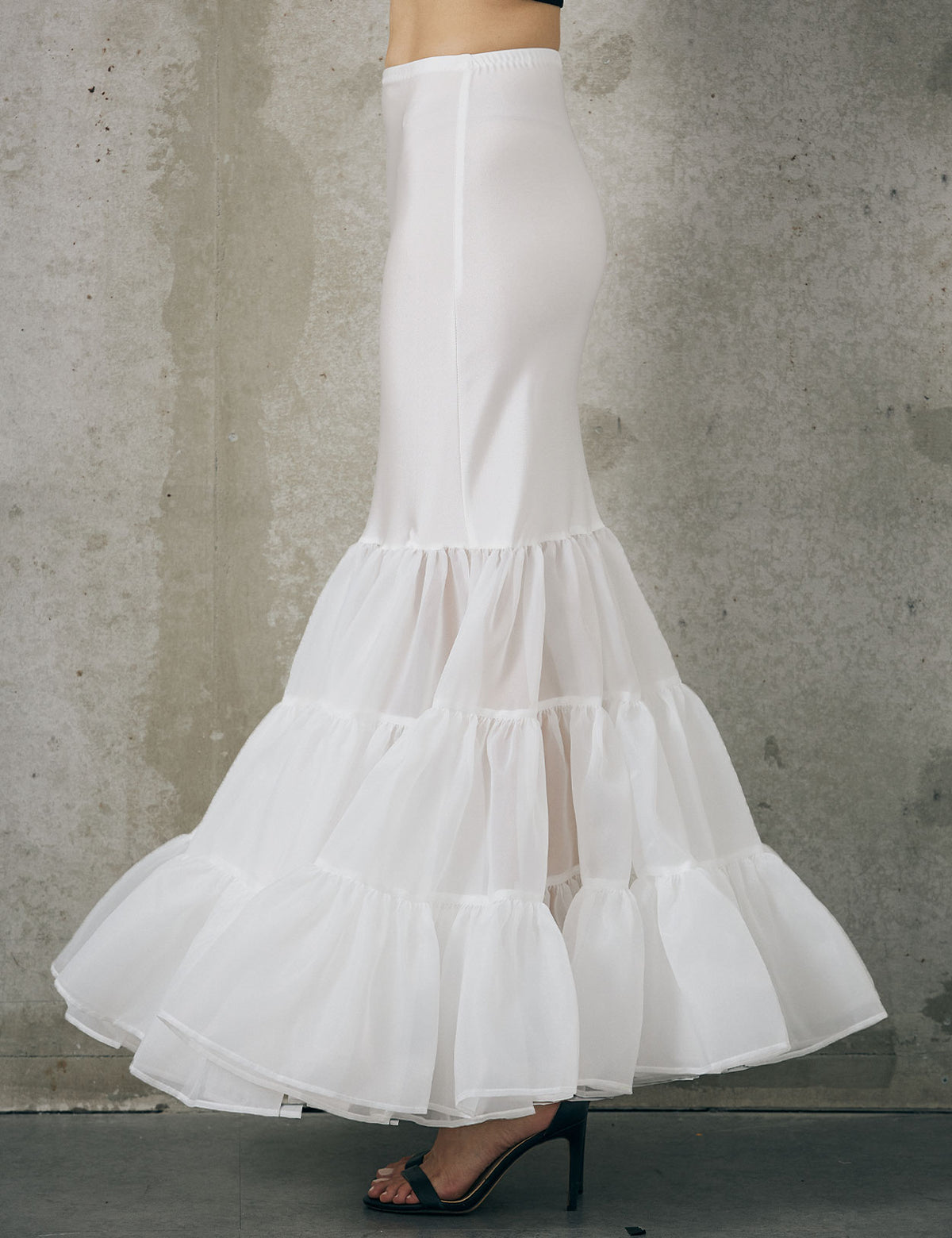 Hoopless mermaid petticoat skirt slip for women