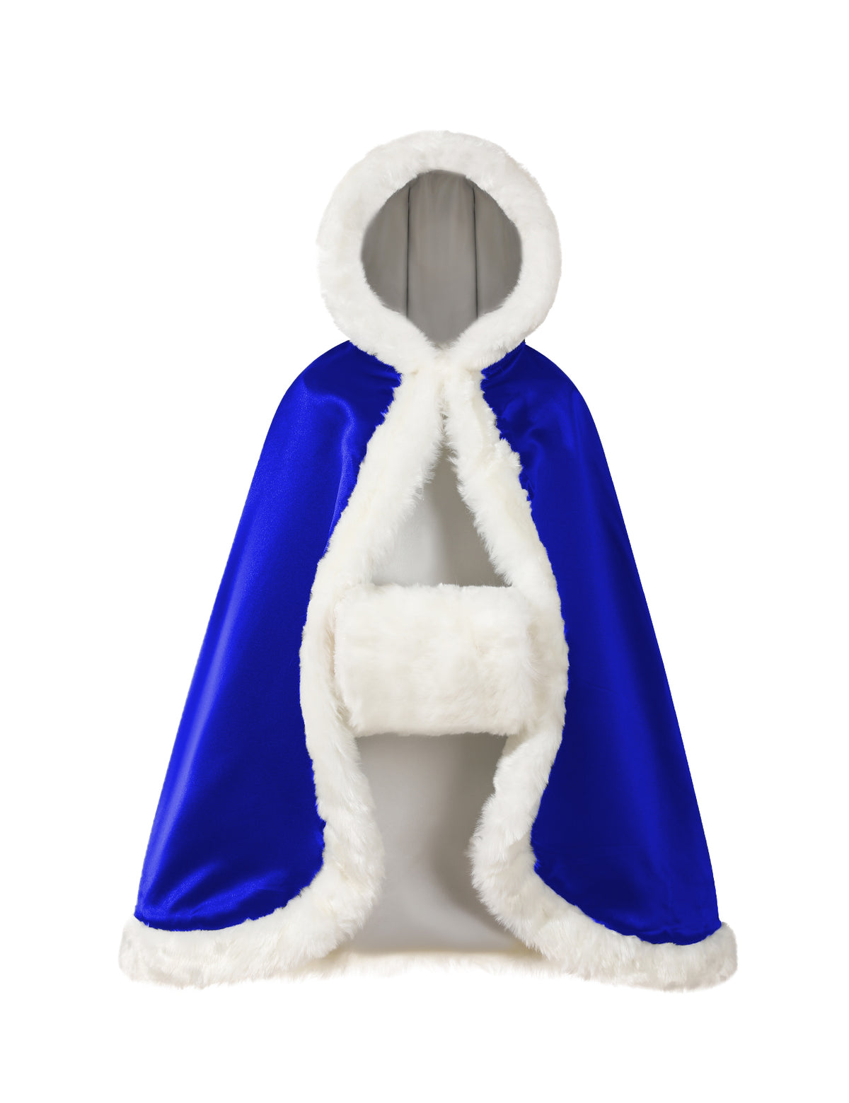 fur cape with hood for toddler flower girl