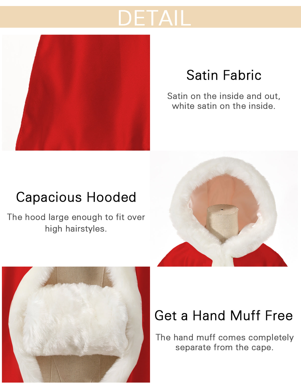 fur cape with hood for toddler flower girl details