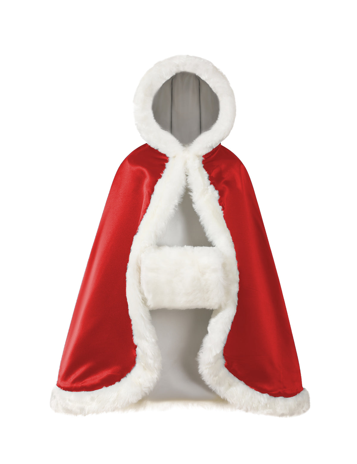 fur cape with hood for toddler flower girl