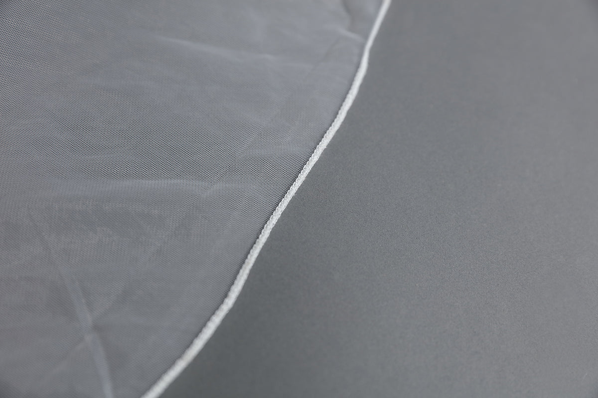 Voile de Mariée avec Peigne 2 Niveaux Bord Crayon Longueur Cathédrale 118" Blanc Ivoire-V45