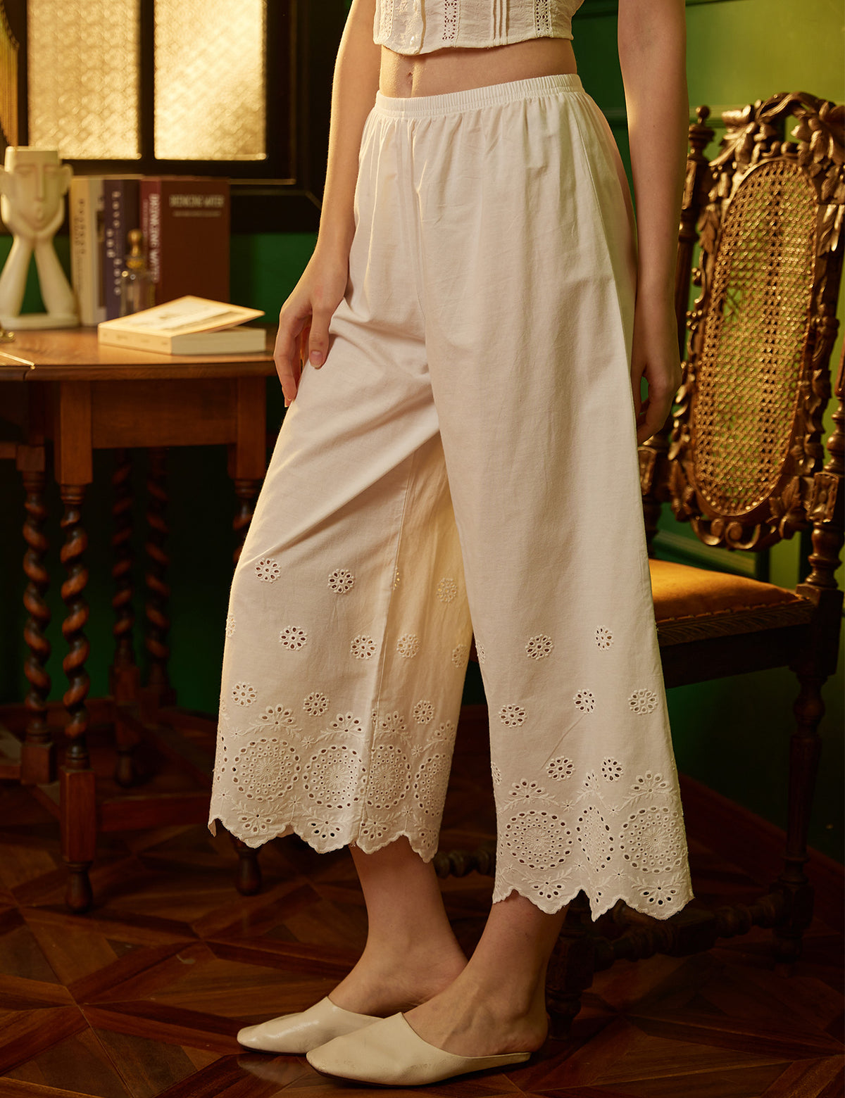 vintage cotton pettipants showing soft fabric texture and comfortable fit