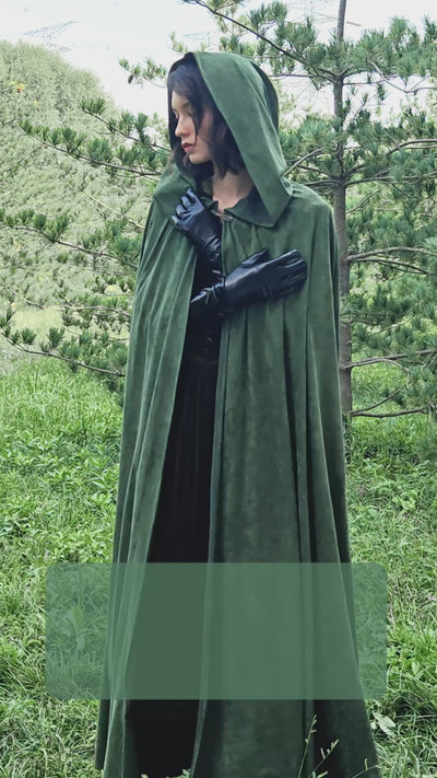 Medieval hooded cloak